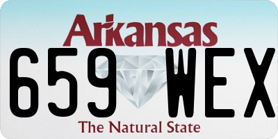 AR license plate 659WEX