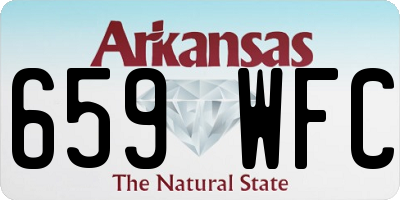 AR license plate 659WFC