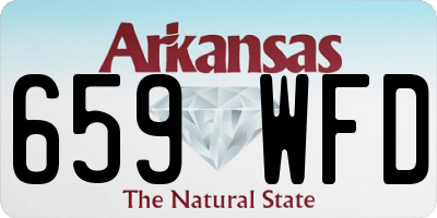 AR license plate 659WFD