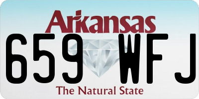 AR license plate 659WFJ
