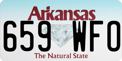 AR license plate 659WFO