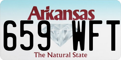 AR license plate 659WFT