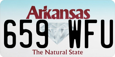 AR license plate 659WFU