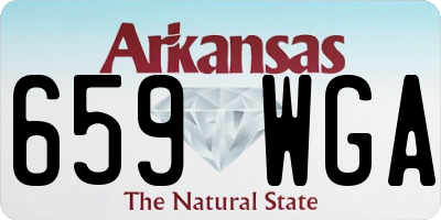 AR license plate 659WGA