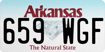 AR license plate 659WGF