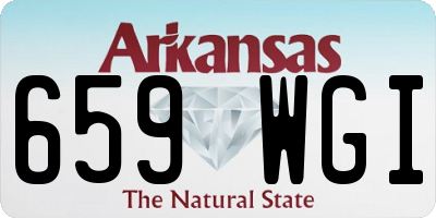 AR license plate 659WGI