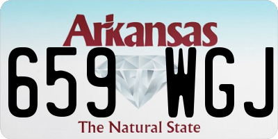 AR license plate 659WGJ