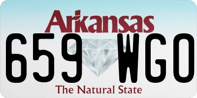 AR license plate 659WGO