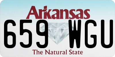 AR license plate 659WGU