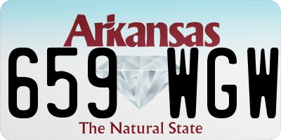 AR license plate 659WGW