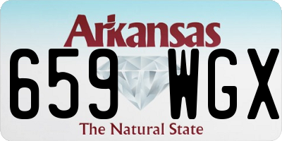 AR license plate 659WGX