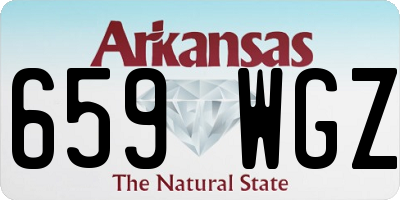 AR license plate 659WGZ