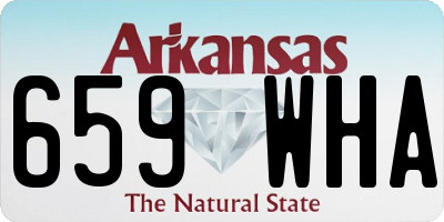 AR license plate 659WHA