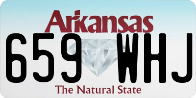 AR license plate 659WHJ
