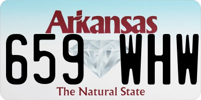 AR license plate 659WHW
