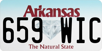 AR license plate 659WIC