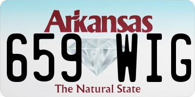 AR license plate 659WIG