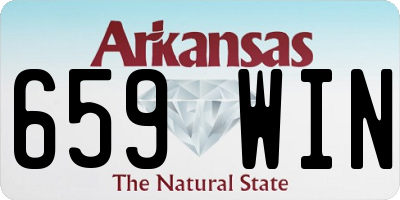 AR license plate 659WIN
