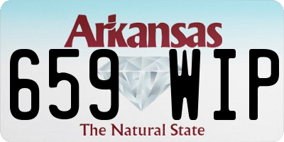 AR license plate 659WIP