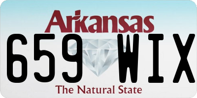 AR license plate 659WIX
