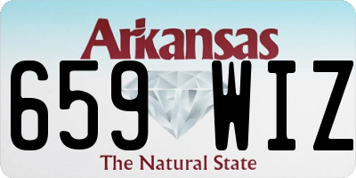AR license plate 659WIZ