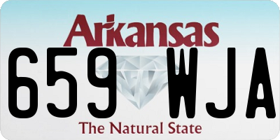 AR license plate 659WJA