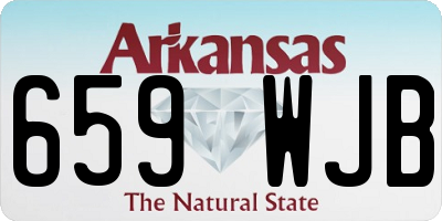 AR license plate 659WJB