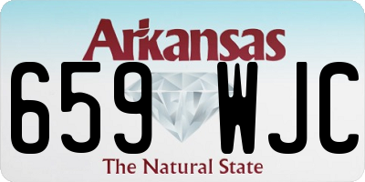 AR license plate 659WJC