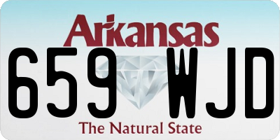 AR license plate 659WJD
