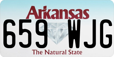 AR license plate 659WJG