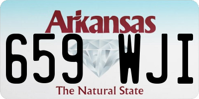 AR license plate 659WJI
