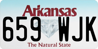AR license plate 659WJK