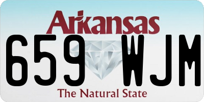 AR license plate 659WJM