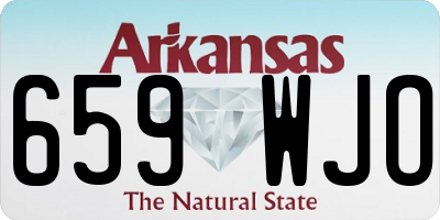 AR license plate 659WJO