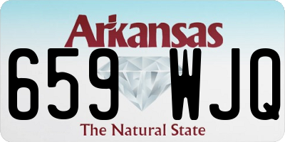 AR license plate 659WJQ