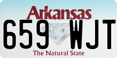 AR license plate 659WJT