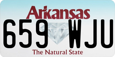 AR license plate 659WJU