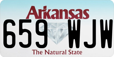 AR license plate 659WJW