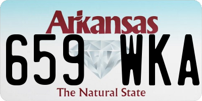 AR license plate 659WKA
