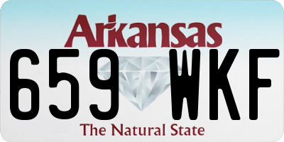 AR license plate 659WKF