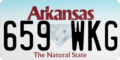 AR license plate 659WKG