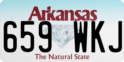 AR license plate 659WKJ