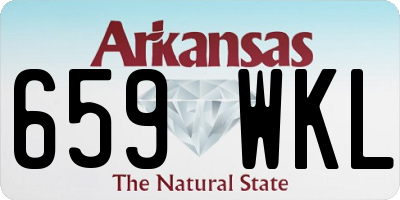 AR license plate 659WKL