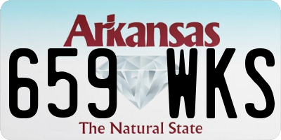AR license plate 659WKS