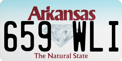 AR license plate 659WLI