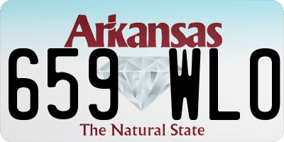 AR license plate 659WLO