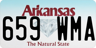 AR license plate 659WMA