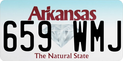 AR license plate 659WMJ