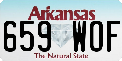 AR license plate 659WOF