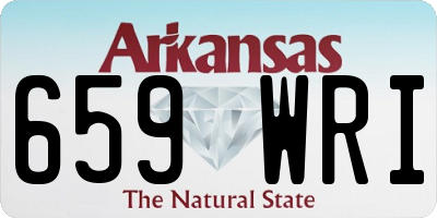AR license plate 659WRI